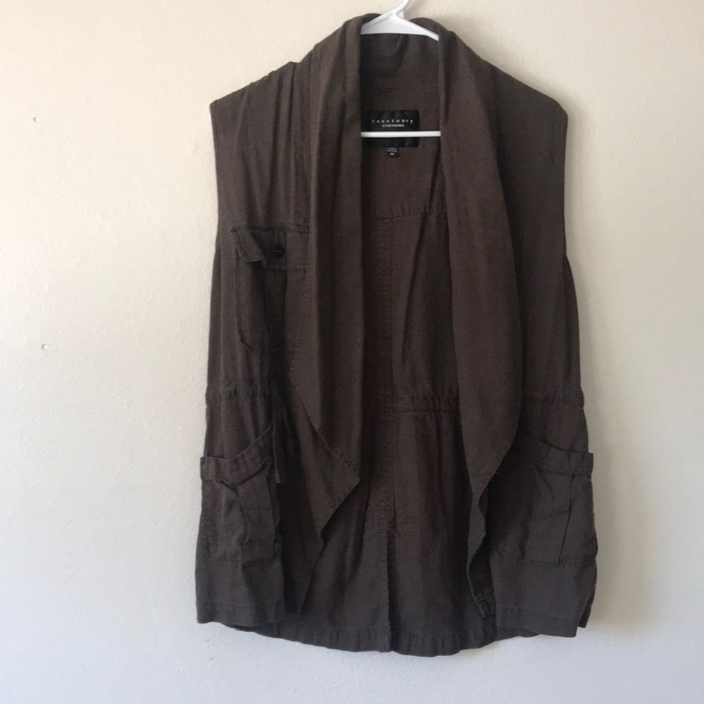 Sanctuary Army Green Vest Medium